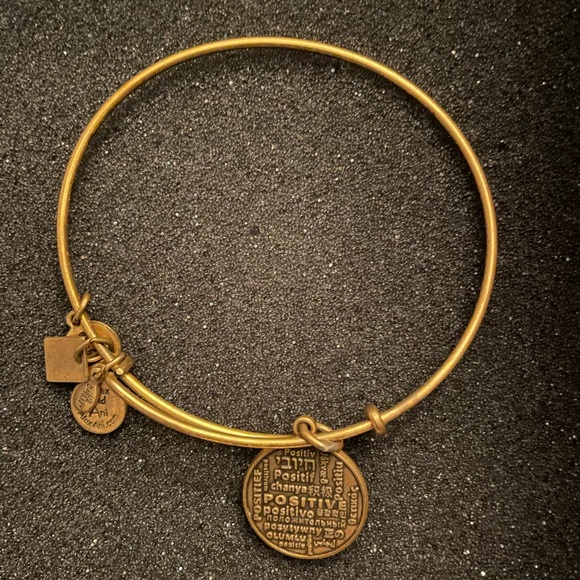 Alex and Ani gold bangle bracelet positive energy - Picture 1 of 1